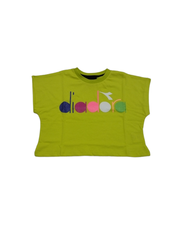 T-shirt cropped ragazza 6/8 anni Diadora